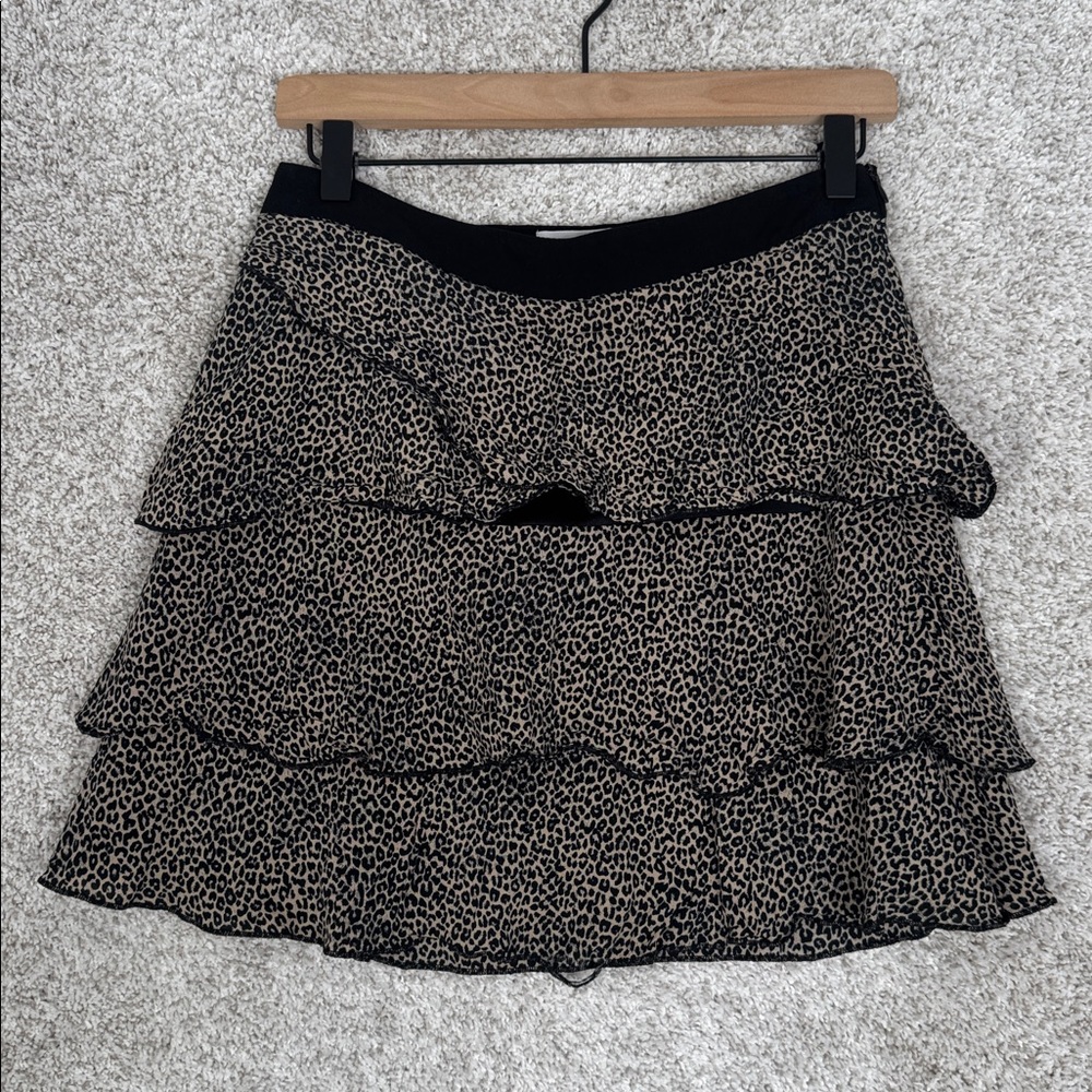 Cache Cache Cheetah print‎ skirt - size 34